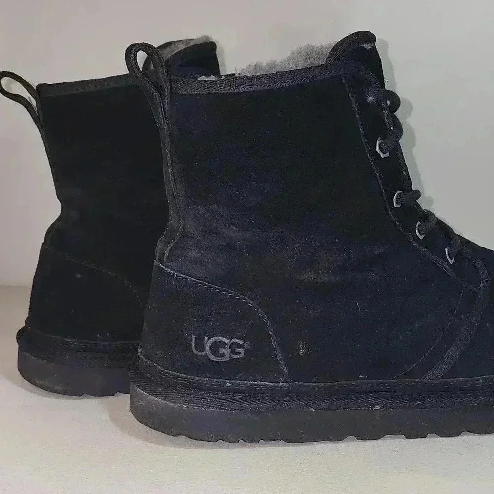 UGG Men's Neumel High Moc Black Suede Boots